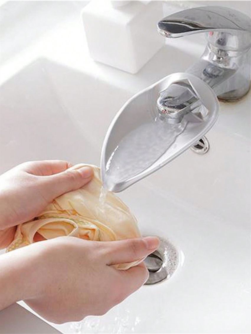 Grey Kitchen Sink Faucet Extension Extender, Long And Flexible