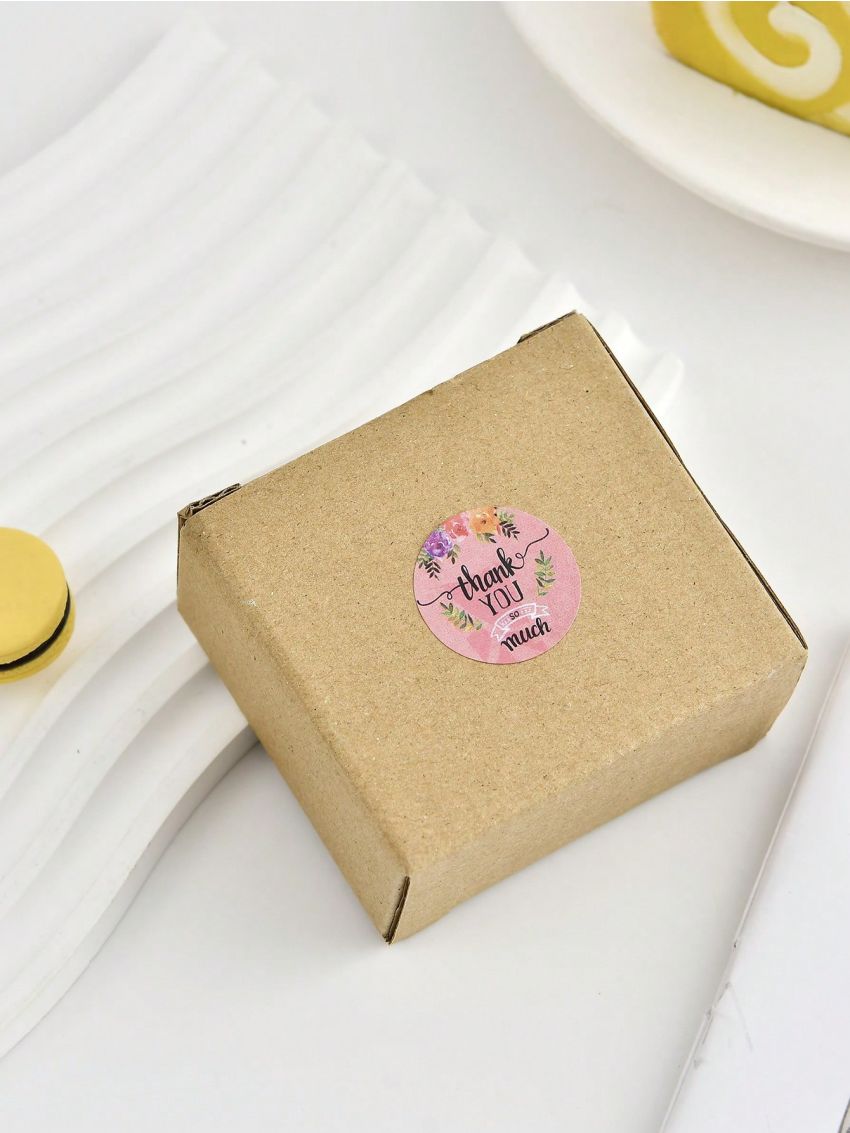 500pcs Handmade With Love Stickers For Gift Packaging Bags