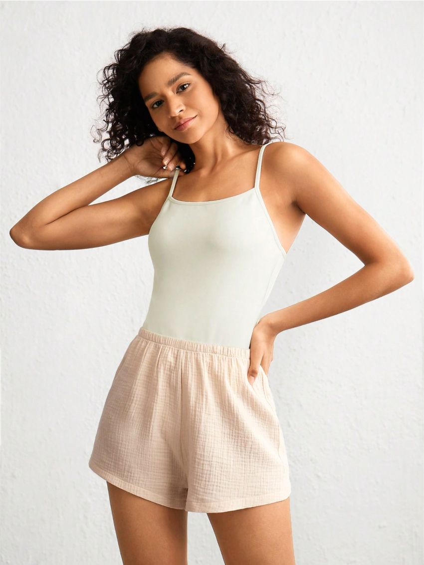 SHEIN Leisure Ladies' Camisole Home Wear Jumpsuit Pants