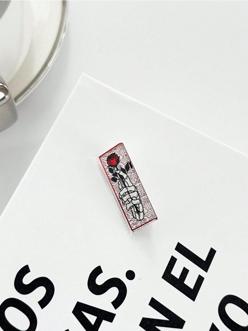 Mermaid Designs Artist Series - Skull Rose Brooch