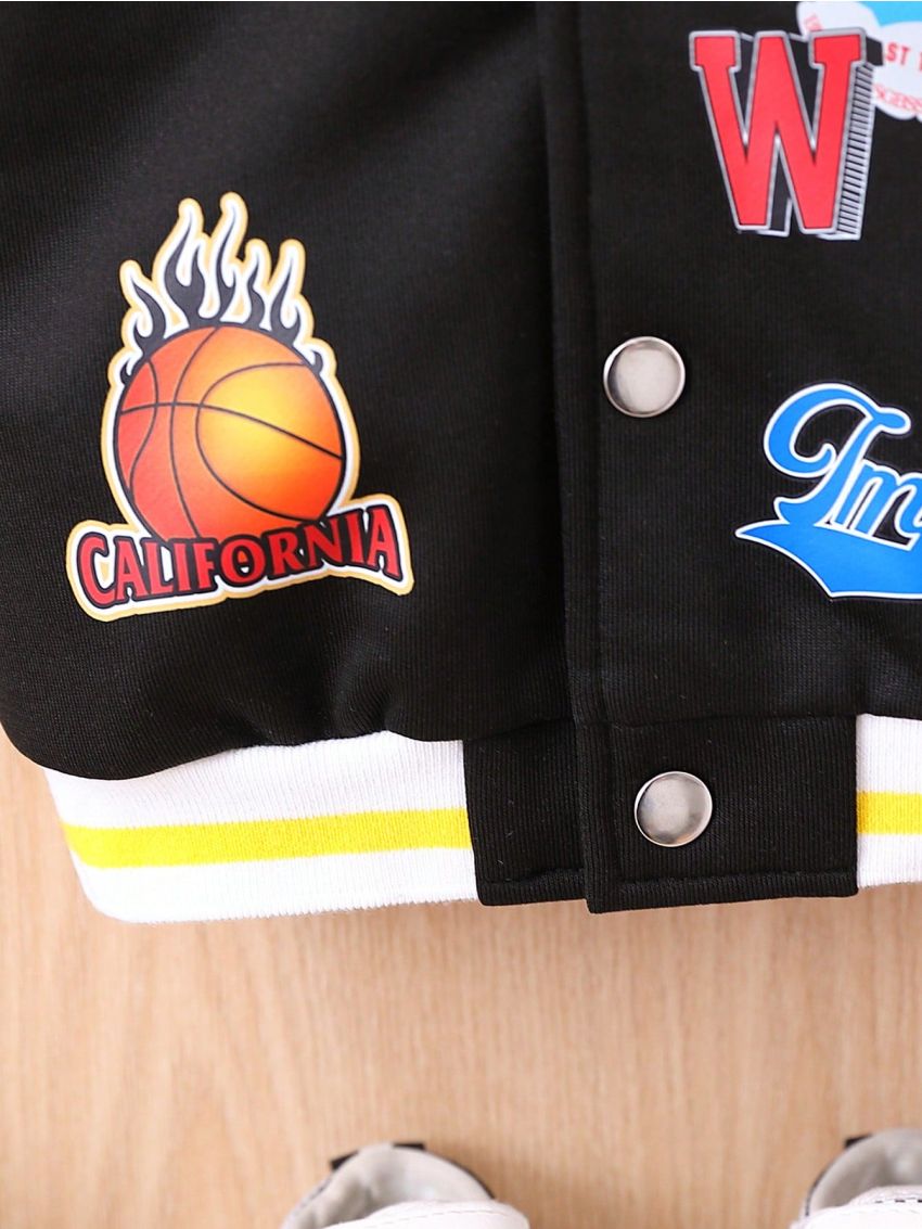 Baby Basketball Number Pattern Sport Jacket