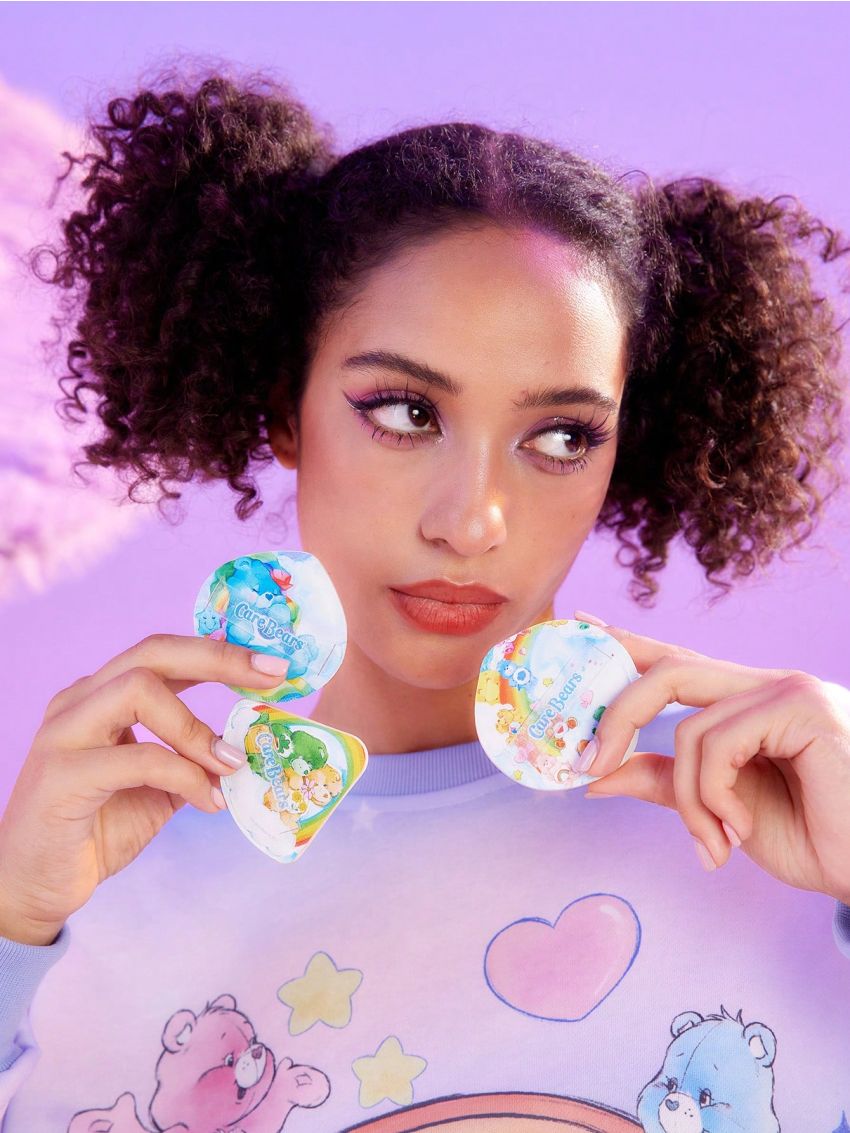 ROMWE X Care Bears Cartoon Bear Print Powder Puff Makeup Puff
