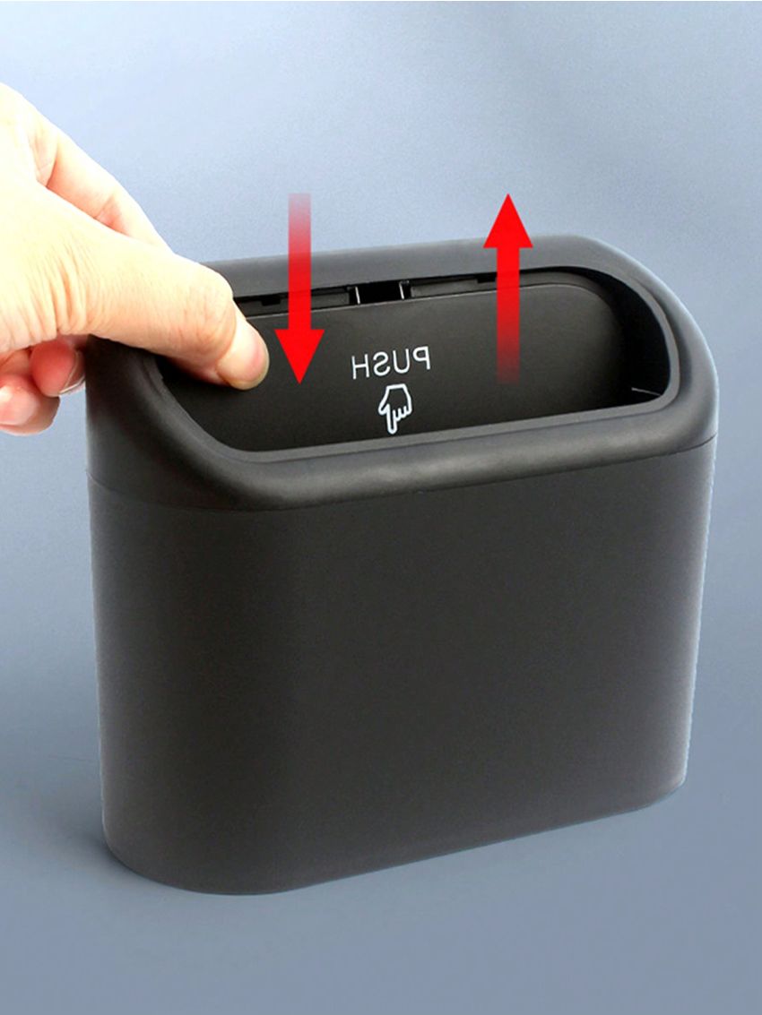 Cute Cartoon Car Trash Can, Side Door Hanging Storage Box, Mini Car Trash Can For Car And Home Use