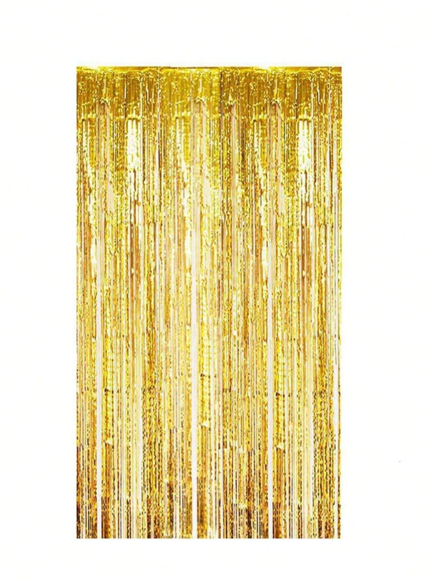1pc Solid Color Party Tassel Curtain