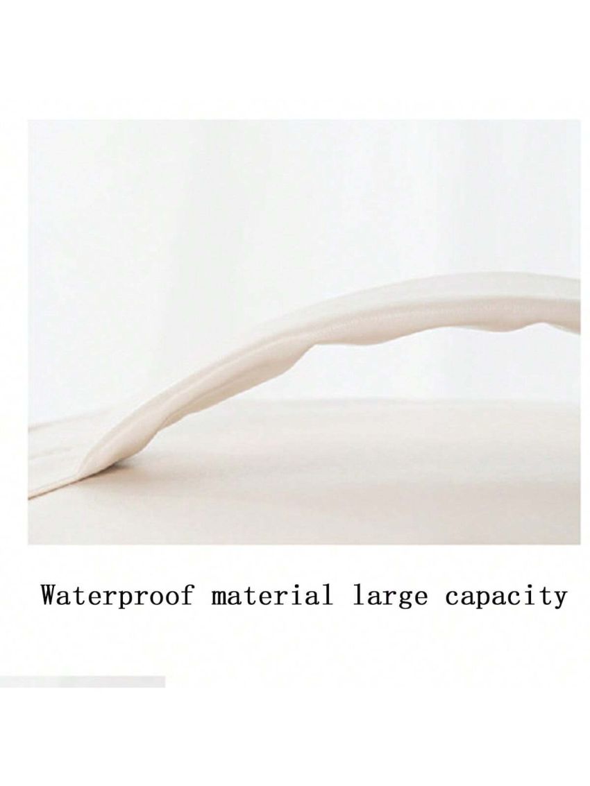 1pc Multifunctional Cake Style Portable Cosmetic Bag With Large Capacity For Travel Toiletries And Makeup