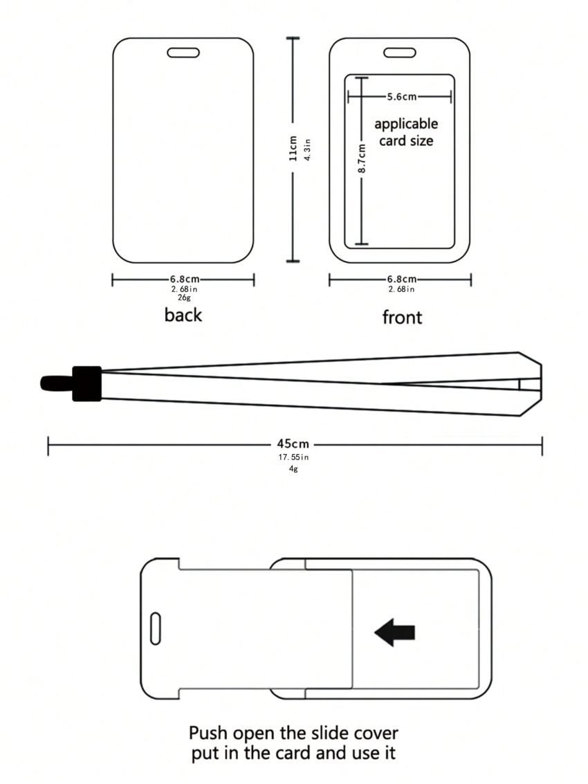 Afdhal Studio Baseball Slogan Card Holder