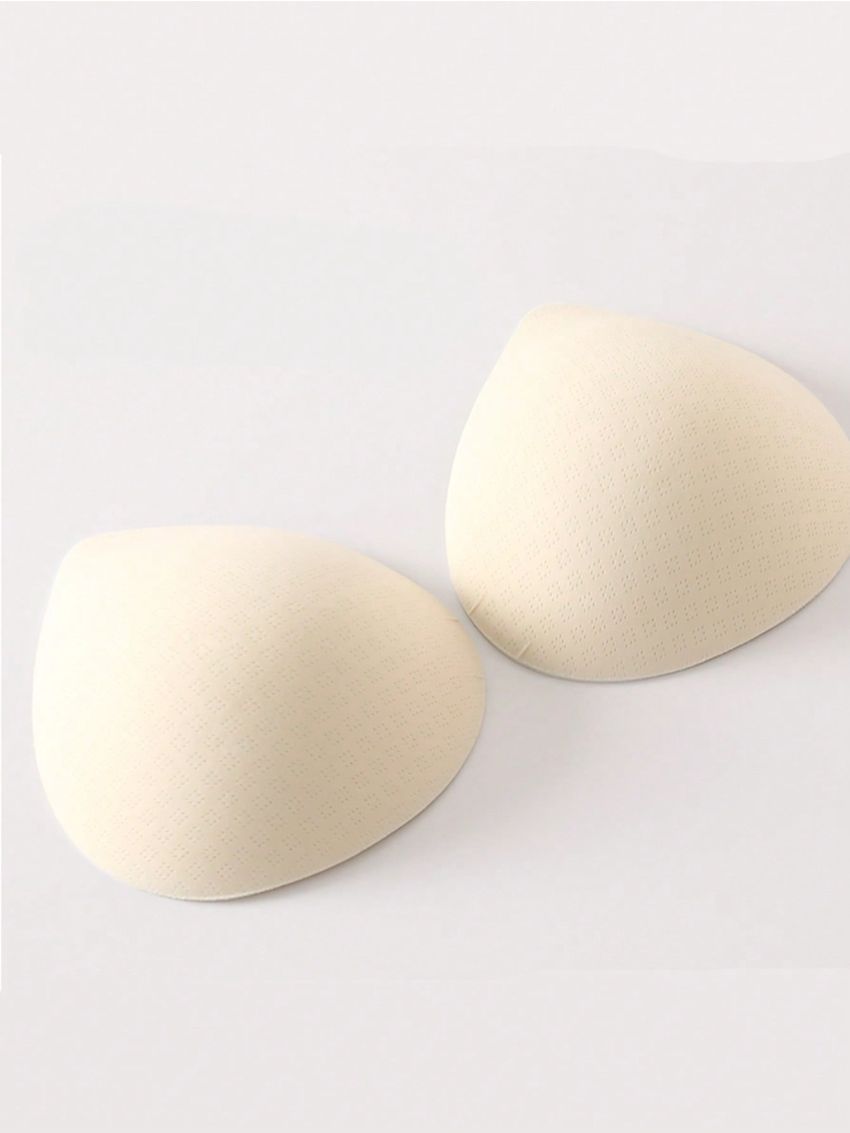 1pair Invisible Breathable Thickened Bra Inserts For Cleavage Enhancement, Flesh Color