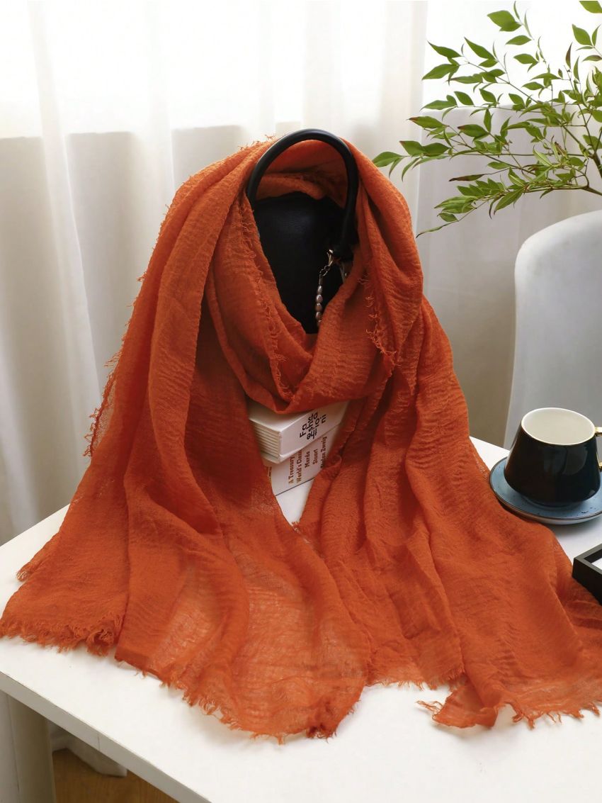 1pc Solid Color Simple Lightweight Scarf Headband