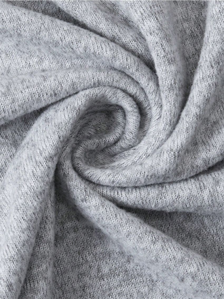 Women'S Round Neck Drop Shoulder Long Sleeve Sweatshirt