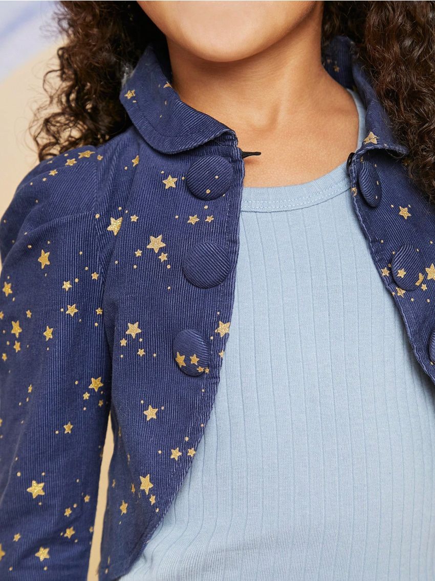Girls' (little) Star Print Jacket