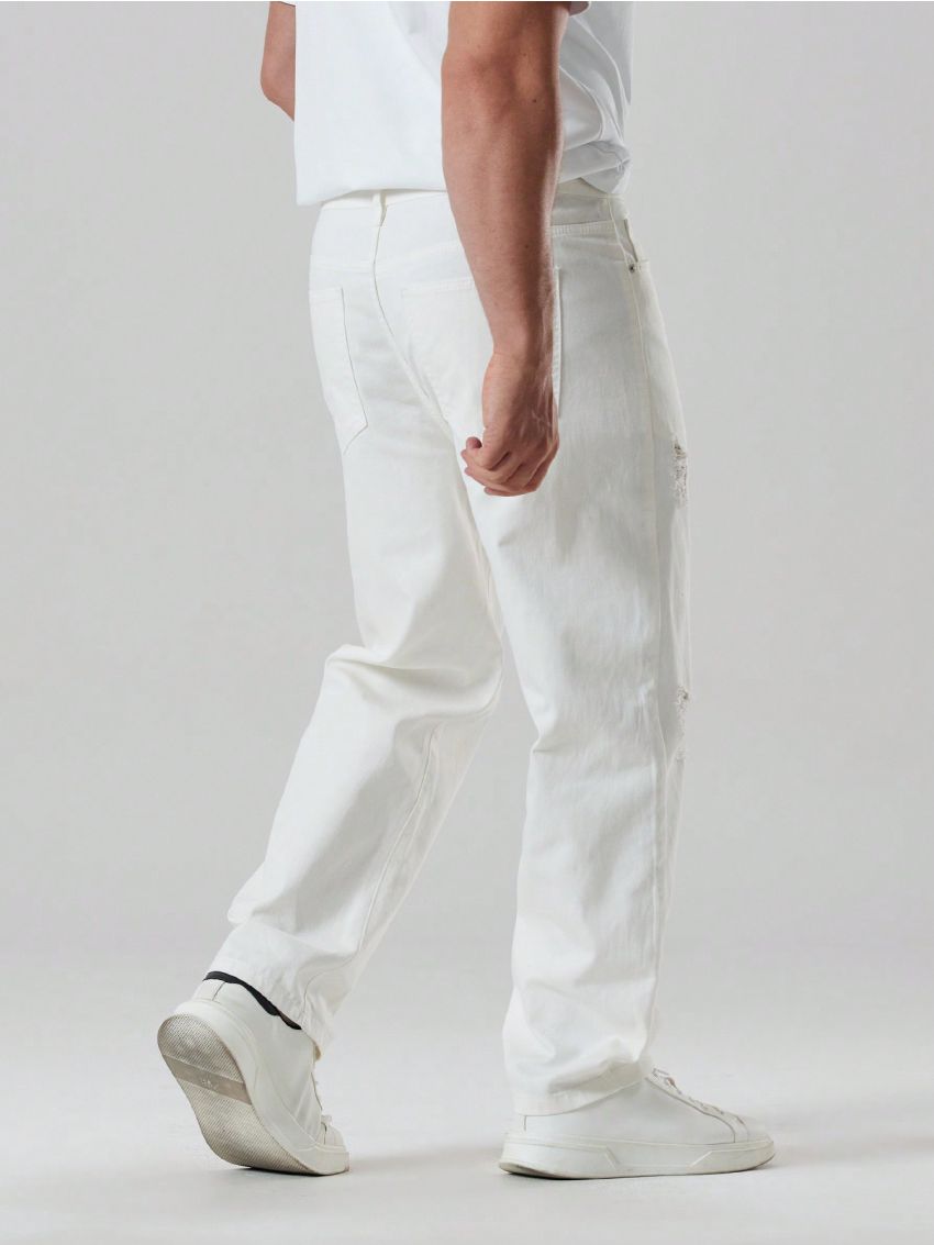 Men's Plus Size Distressed Denim Jeans