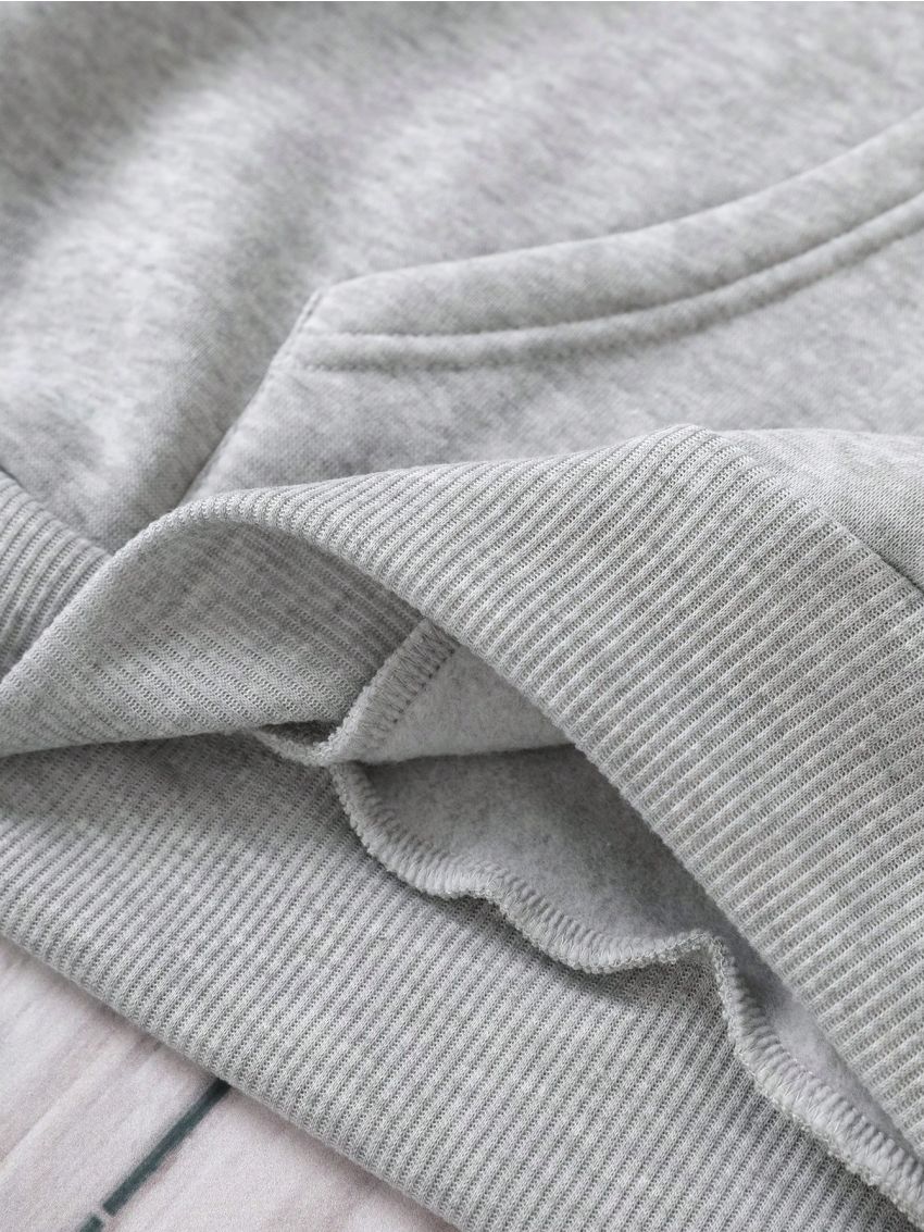 Women's Eye And Moon Printed Hooded Fleece Sweatshirt With Drawstring