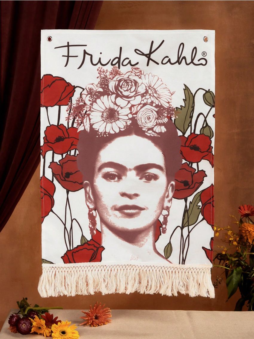 Frida Kahlo X SHEIN 1pc Wall Tapestry With Character Design