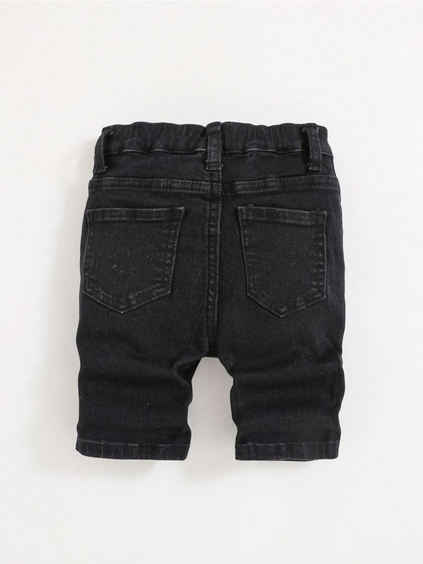 SHEIN Little Boys' Distressed Denim Shorts