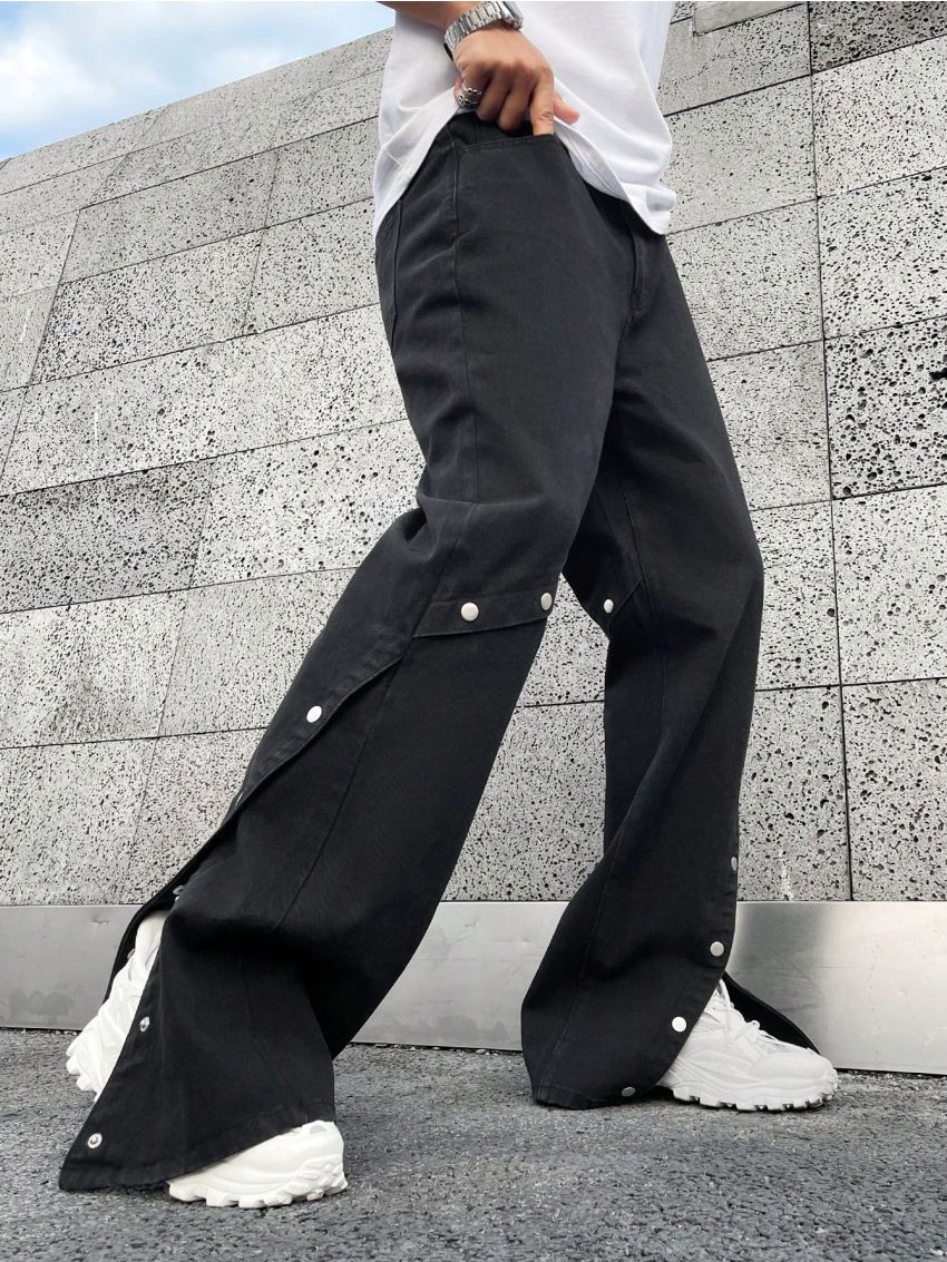 Manfinity EMRG Loose Men's Button Detail Jeans