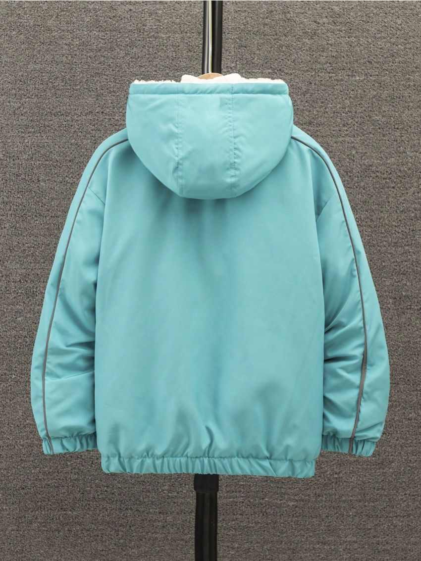 Thickened Warm Jacket Coat For Teenage Boys, Casual Style