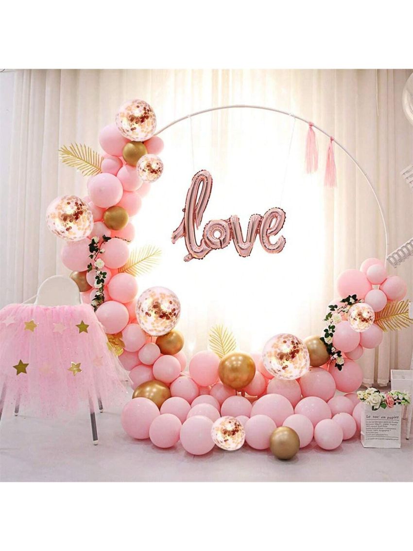 Balloon Circle Frame Kit,Balloon Arch Set Column Stand Base Frame Kit,Balloons Garland Kit Round Wedding Arch Birthday Party Decorations