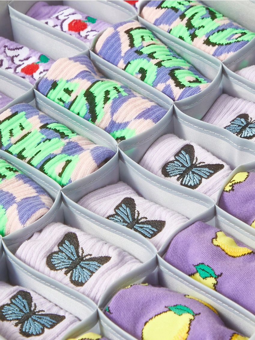 SHEIN Basic living 1pc Closet Organizer Drawer Divider 3 Size For Socks/Ties/Underwear/Belt/Bra/Shirt/Towel