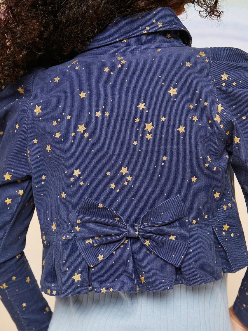 Girls' (little) Star Print Jacket