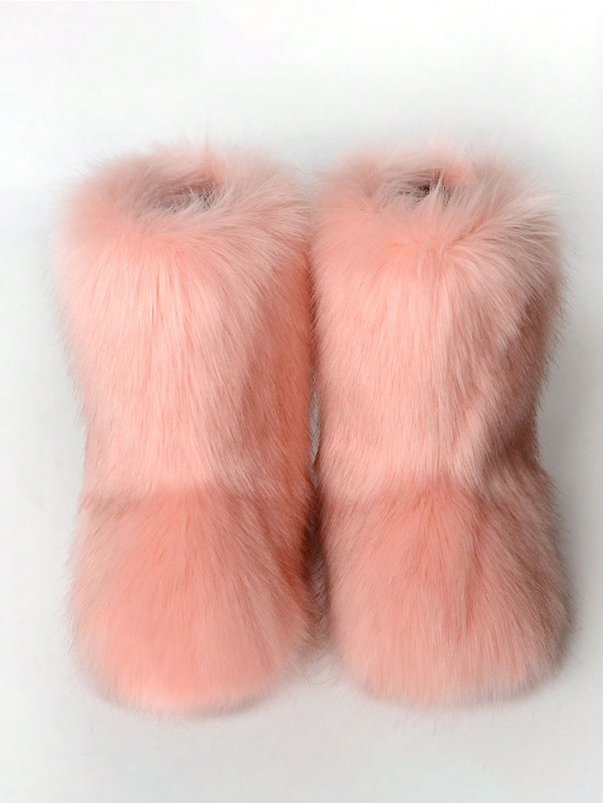 Women's Winter Long Boots, Warm Lined, Fashionable And Personalized Mid-calf Slippers Boots