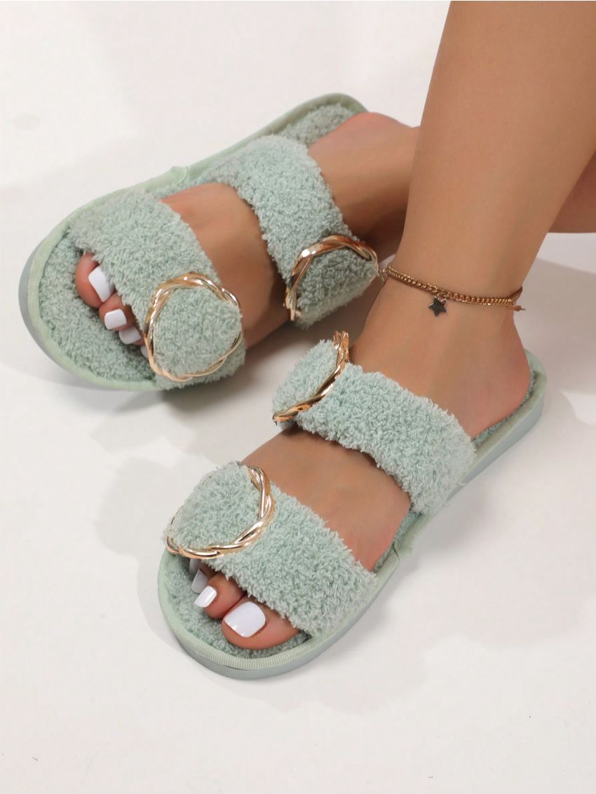 Women's Fashionable Cozy Home Slippers, Fits All Outfits