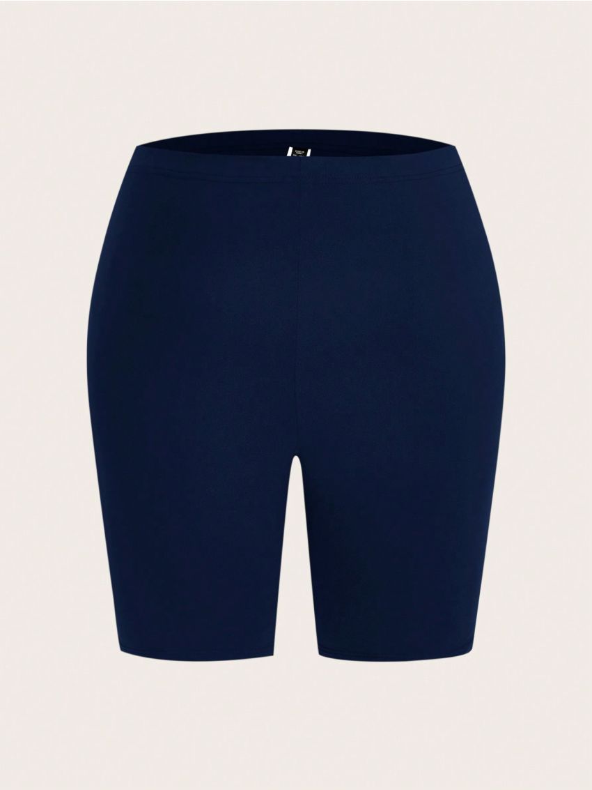 SHEIN CURVE+ Plus Size Women's Stretchy Shorts