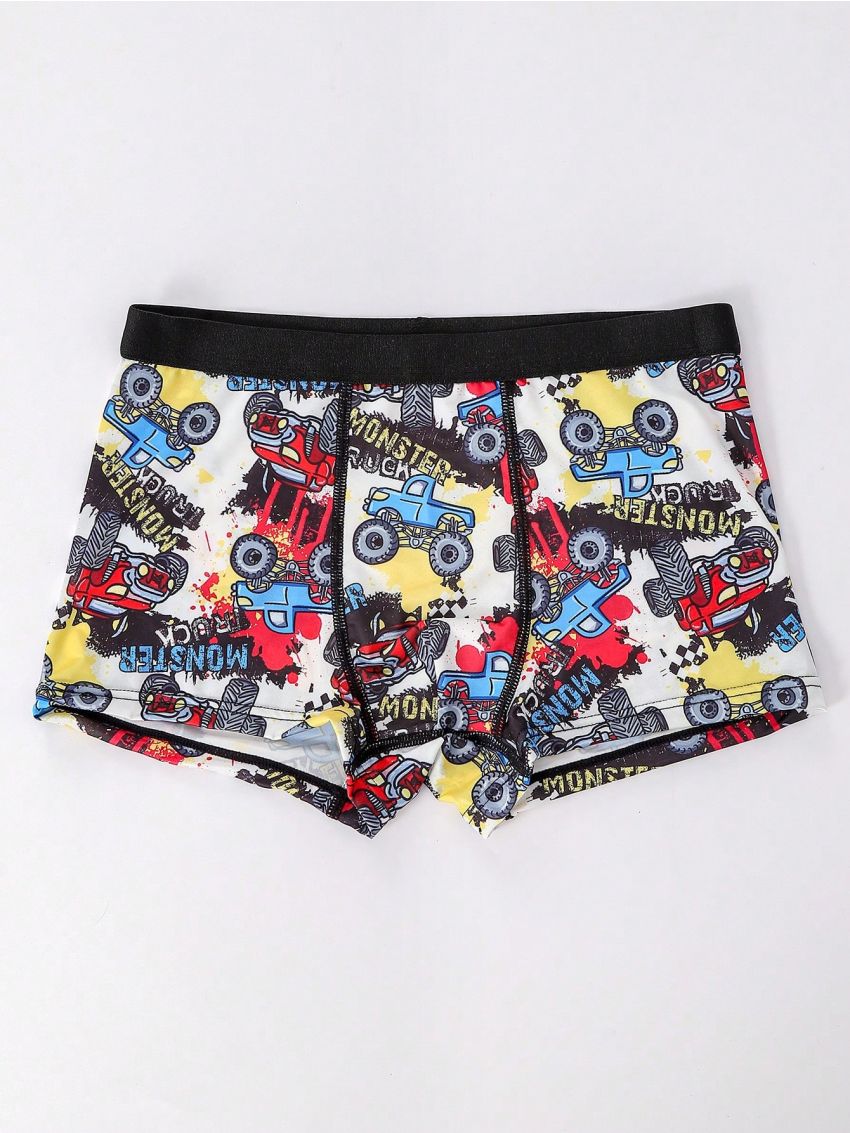 Boys' Full Print Square Leg Boxer Briefs