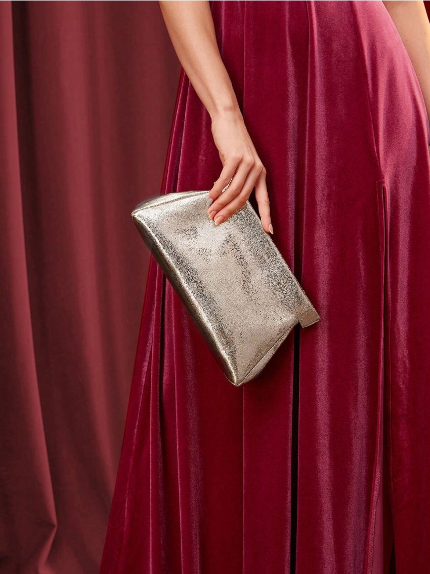 SHEIN Belle Metallic Chain Strap Crossbody Bag