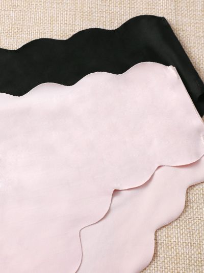 Yoga Basic 3pcs Four-way Stretch Feels Like Skin Scallop Trim Sports Brief