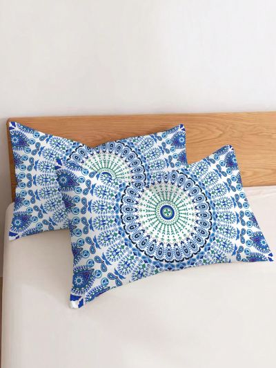 2pcs Bohemian Pattern Pillowcases & Bed Decorative Pillow Covers