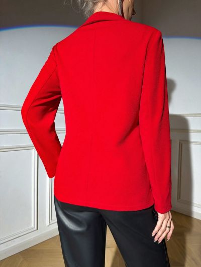 SHEIN BAE Women'S Irregular Lapel Blazer