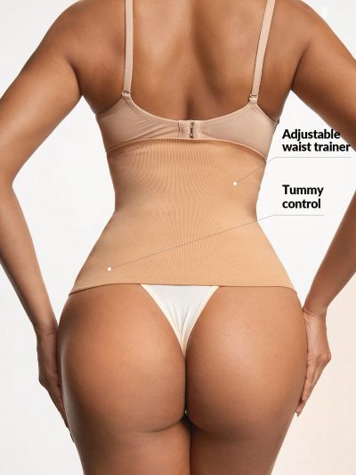 SHEIN SHAPE Adjustable Hook & Eye Closure Waist Trainer Belt For Women