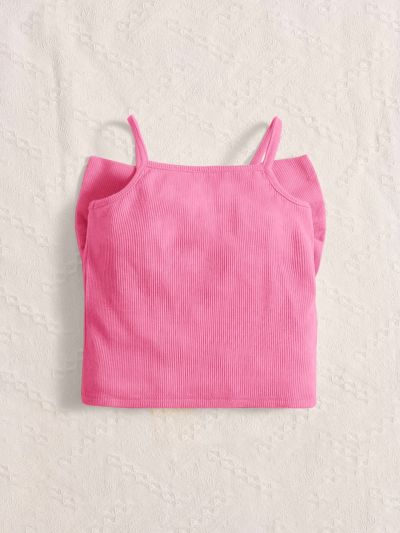 SHEIN Kids FANZEY Toddler Girls Bow Front Cami Top
