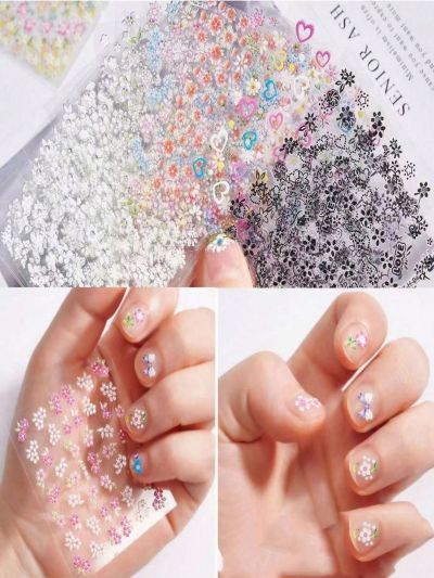 30sheets Floral Print Nail Art Sticker