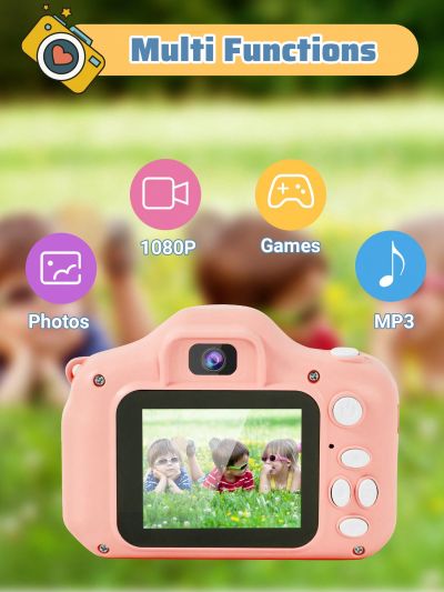 Teckwe Kids'Digital Camera,Taking Photos And Videos Children's Camera Portable Toys,Birthday Festival Gift
