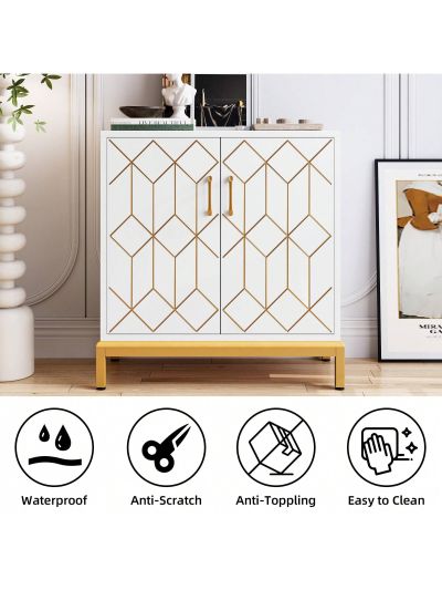 Kitchen Cabinet, Coffee Bar Cabinet with 2 Drawers