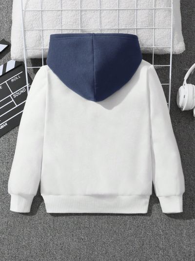 SHEIN Young Boy Crocodile Print Hoodie