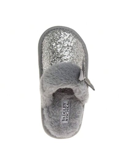 Little Kids Girls' Fuzzy Slippers with Anti-Slip Grip - Warm and Cozy for Winter