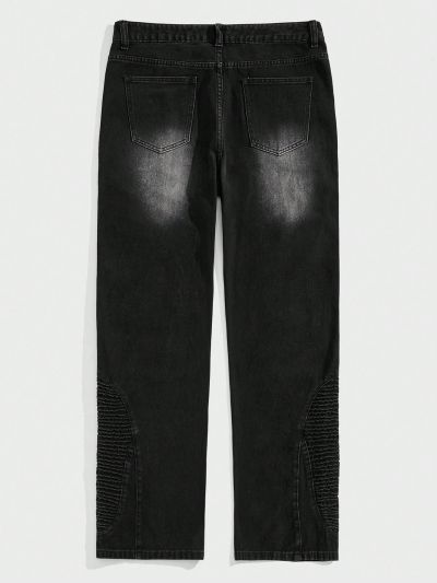 ROMWE Street Life Men's Frayed Hem Jeans