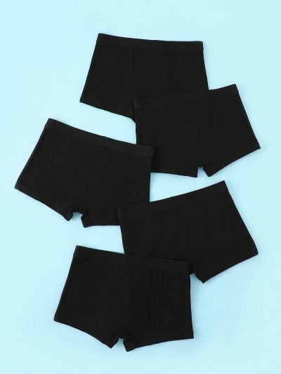 5pcs/Set Boys' Cartoon Printed Underwear