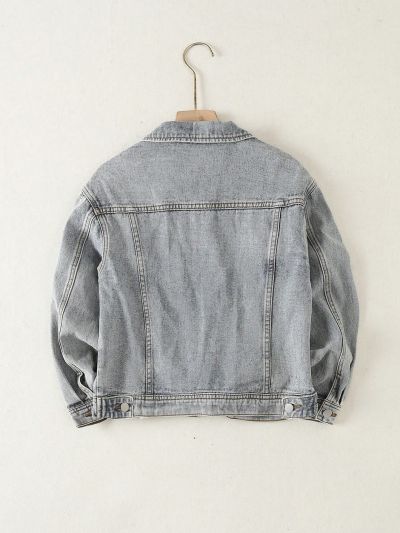 Tween Boy Flap Detail Denim Jacket Without Tee