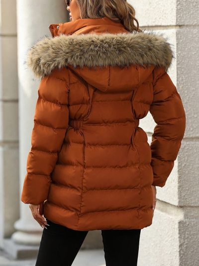 SHEIN Essnce Women's Hooded Padded Jacket