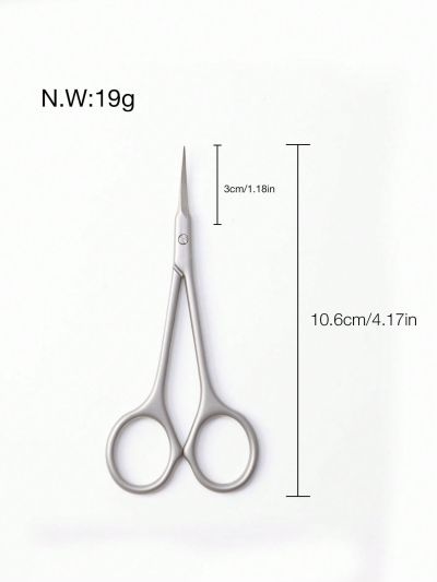 1pc Stainless Steel Russian Style Dead Skin Scissors With Colorful Handle