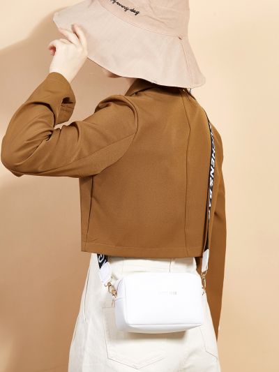 Mini Letter Graphic Crossbody Bag