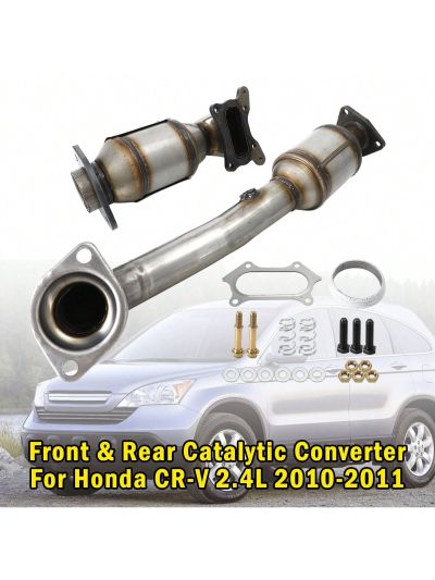 Front & Rear Catalytic Converter Fit For Honda CR-V 2.4L 2010-2011