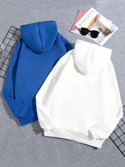 Teen Boys' Letter Printed Kangaroo Pocket Hoodie