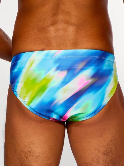 Manfinity Swimmode Men's Color Block Triangle Swim Trunk
