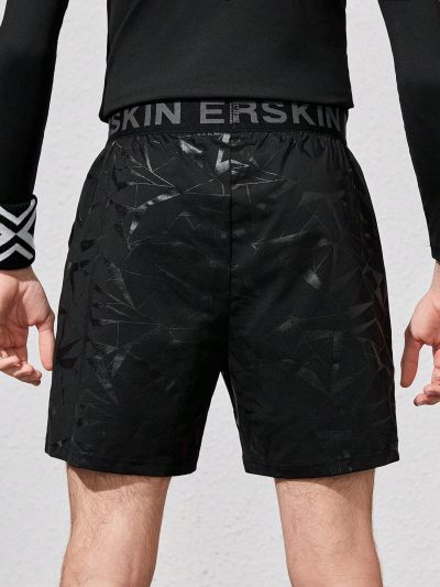 Teen Boys' Geometric & Letter Printed Athletic Clothing