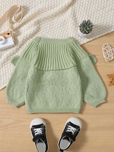 Baby Girls' Solid Color Sweater