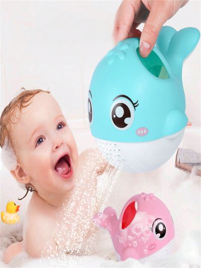 1pc Baby Bathroom Cartoon Whale Shower Watering Pot Bath Toys
